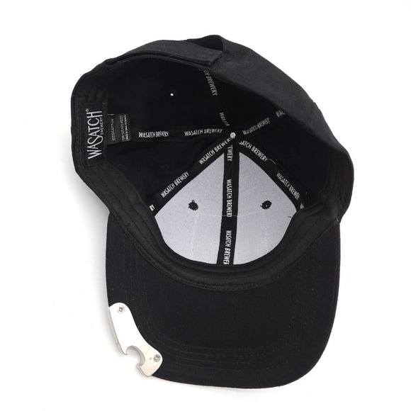 Wasatch Brewery Apricot Hefeweizen Beer Strapback‎ Hat Black Cap Bottle Opener - Picture 6 of 7
